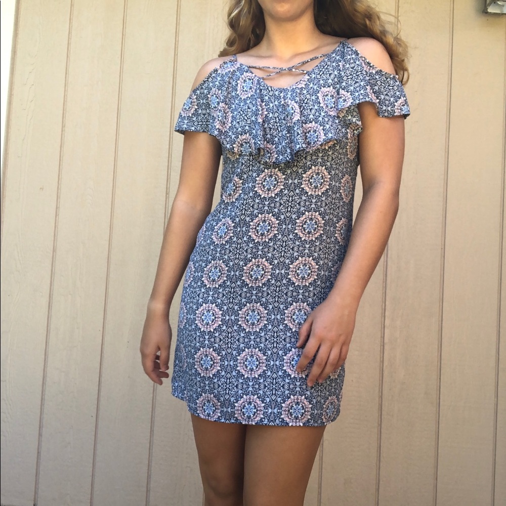 Cold Shoulder Mini Dress